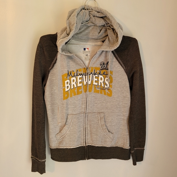 MLB Tops - MLB | Milwaukee Breawers Zip-up Hoodie